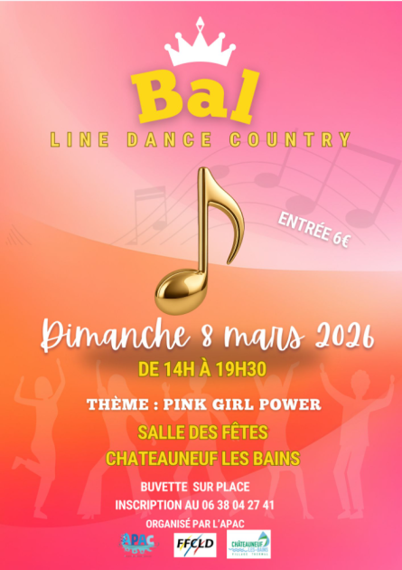 © Bal Line Dance Country_Châteauneuf-les-Bains - Line Dance