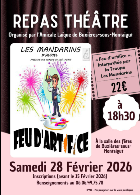 © Repas théâtre_Buxières-sous-Montaigut - Amicale Laique Buxieres sous Montaigut