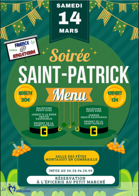 © Soirée Saint Patrick_Montaigut-en-Combraille - Association La Montacutaine