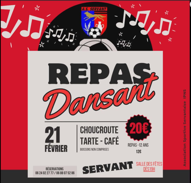 © Repas dansant_Servant - Association Sportive