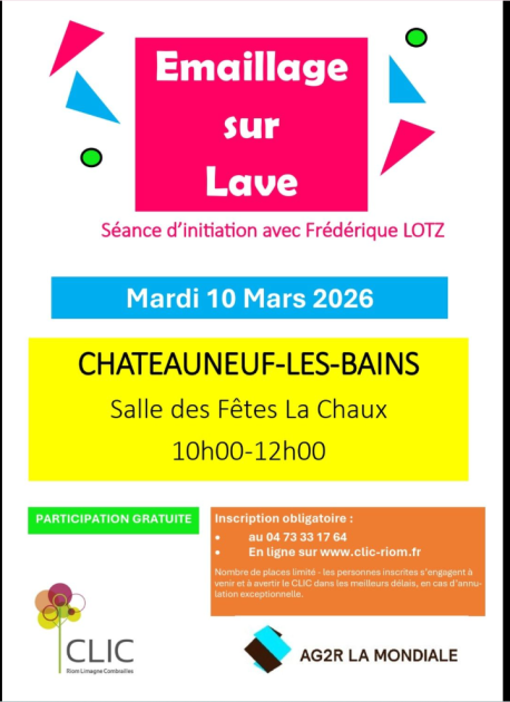 © Emaillage sur lave_Châteauneuf-les-Bains - Le CLIC