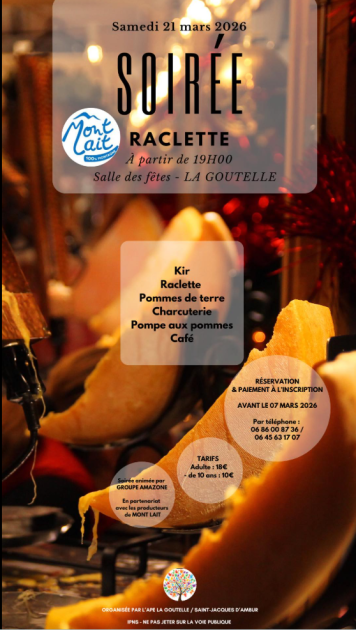 © Soirée raclette MonLait_La Goutelle - Association des Parents d'Elèves La Goutelle