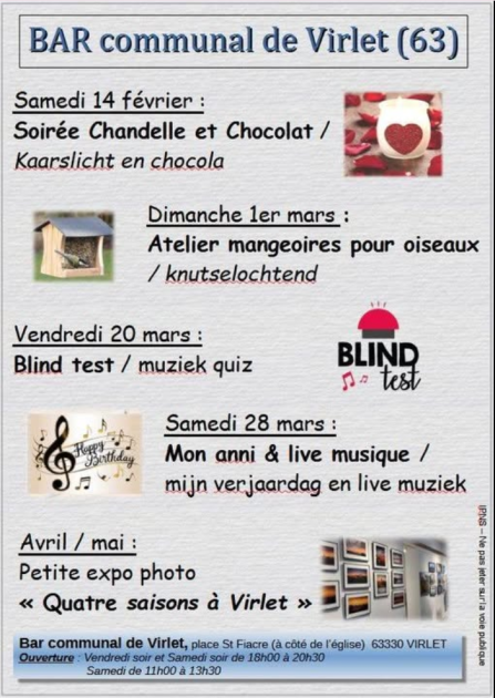 © Soirée chandelle et chocolat_Virlet - Bar communal