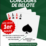 © Concours de belote_La Crouzille - Le comité des fêtes