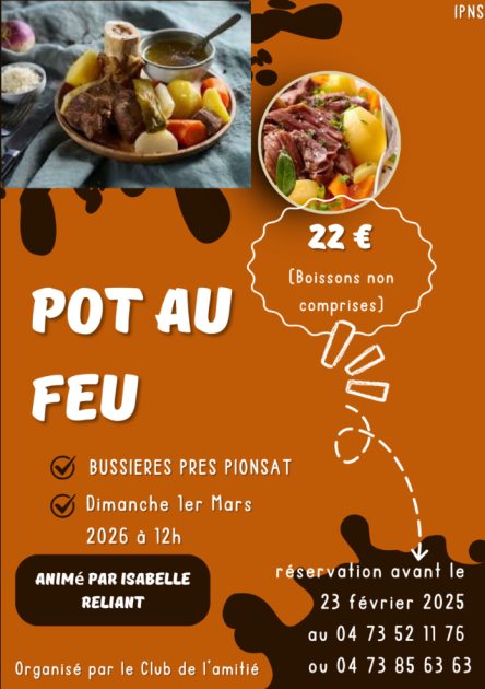 © Repas Pot-au-feu_Bussières - Association Club de l'Amitié