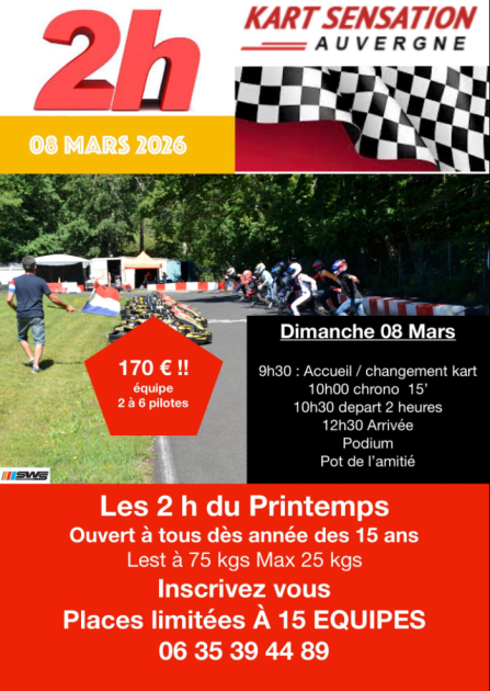 © Kart Sensation - Les 2h du Printemps_Bourg-Lastic - Auvergne Kart Sensation