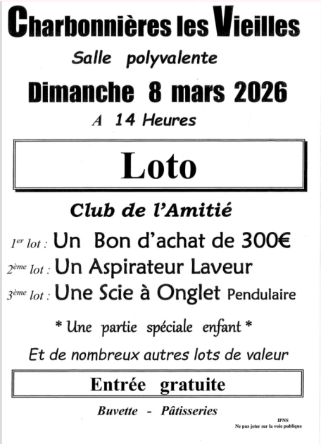 © Loto_Charbonnières-les-Vieilles - Club de l'Amitié