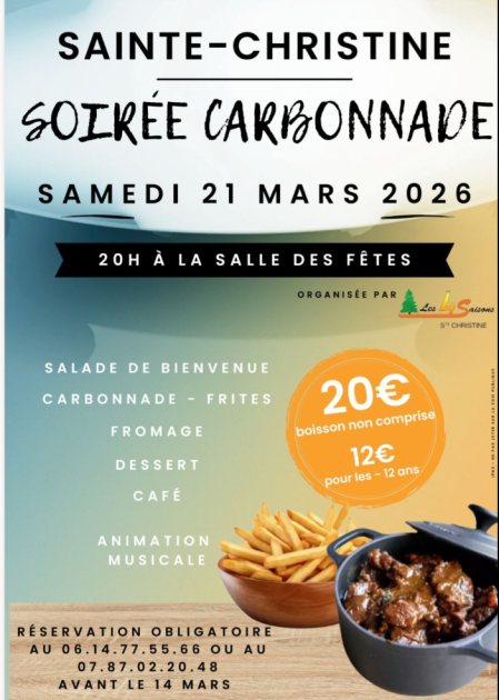 © Soirée Carbonnade_Sainte-Christine - Association les 4 Saisons