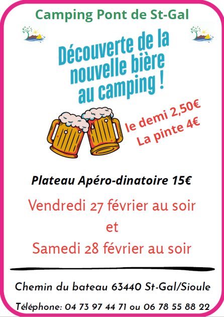 © Découverte nouvelle bière_Saint-Gal-sur-Sioule - Camping Pont de St Gal