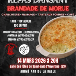 © Repas dansant - Brandade de morue_Saint-Avit d'Auvergne - Comité des fêtes Saint-Avit